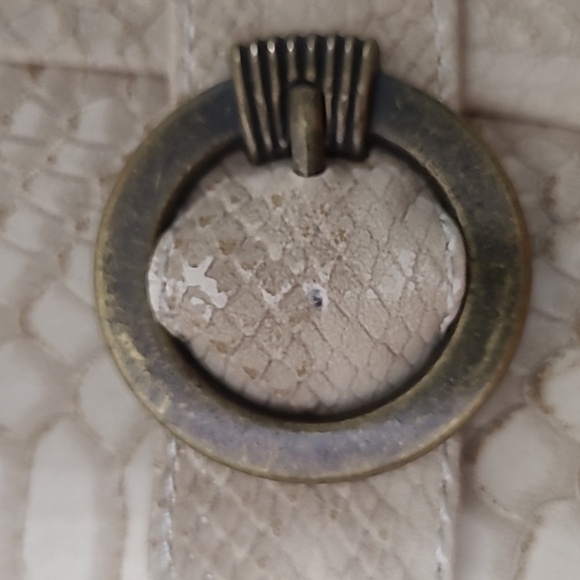 BareTraps LUCIA Textured Snakeskin Cream Ankle Booties size 9.5 - Picture 4 of 13